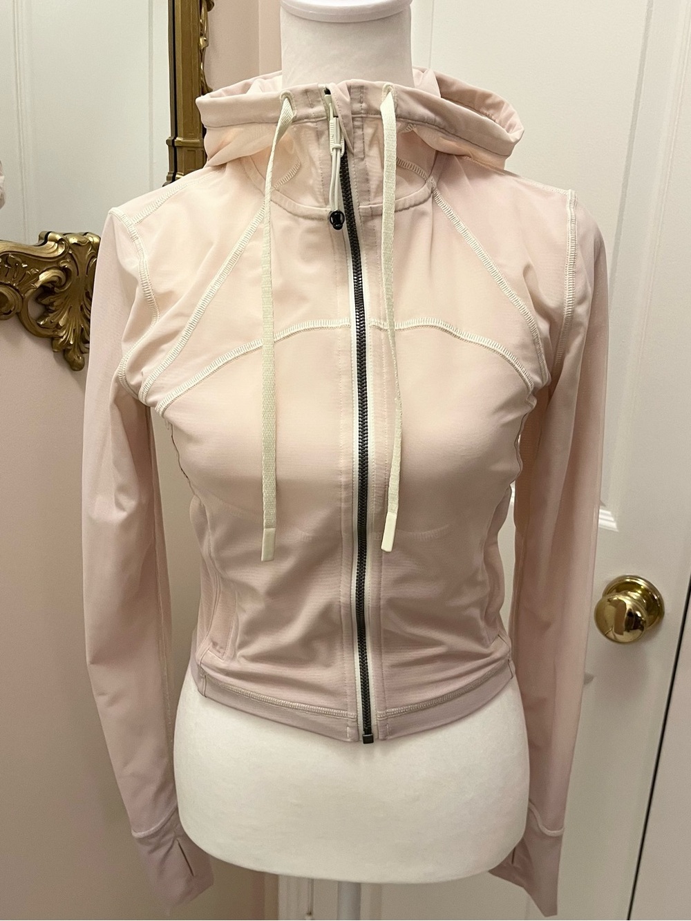Lululemon Mesh Cropped Hooded Define Jacket Blush Pink